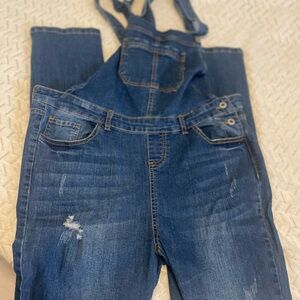 Love Tree Classic Blue Denim Overalls